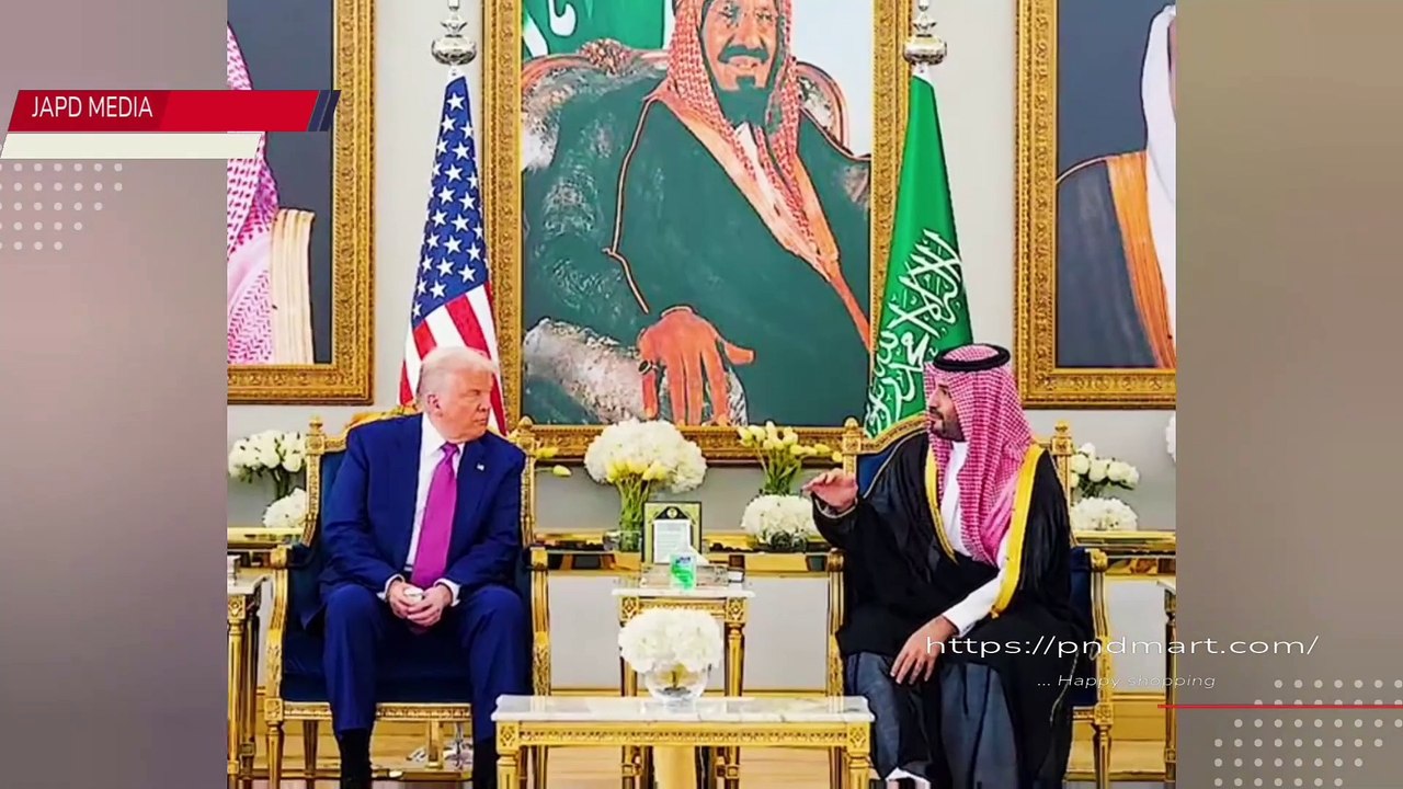 Trump escorted in Saudi airspace—major global buzz. #japdmedia #PnDmart #japd #Trump #breakingnews #fyp #trending