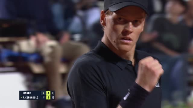 Sinner soars into Rome quarter-finals with straight sets win