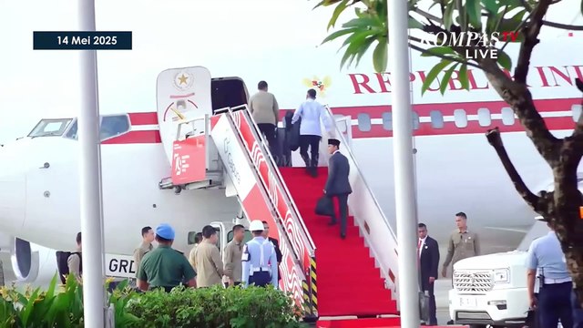 Detik-Detik Presiden Prabowo Berangkat ke Brunei Darussalam