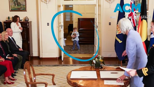 Sports minister’s swearing-in briefly interrupted by football game in Government House hallway