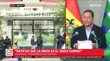Arce declina su candidatura, pide a Evo no insistir en su postulación y exhorta a Andrónico a buscar unidad