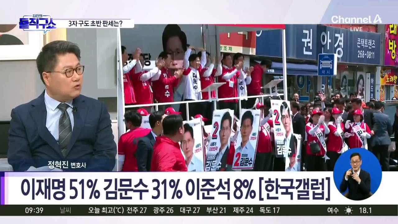 3자 구도 초반 판세는?…여론조사 살펴보니