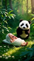 A Touching Story Between A Panda And A Baby _ MEOW MEOW AI