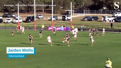 Jaiden Wells establishing himself in Warrnambool’s midfield group.