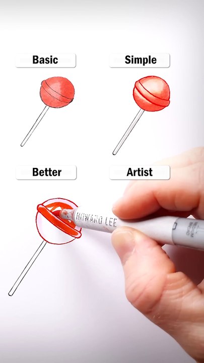 Draw Lollipops_ _art _drawing _shorts _lollipop _lips _howtodraw _easydraw