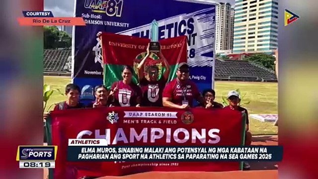 Elma Muros, sinabing malaki ang potensyal ng kabataan na pagharian ang sport na athletics...