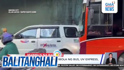 6, sugatan sa karombola ng bus, UV Express at motorsiklo | Balitanghali