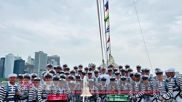 El Buque Escuela Cuauhtémoc fortalece la imagen de México en su visita a Nueva York