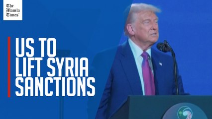 Trump says US will lift all sanctions on Syria