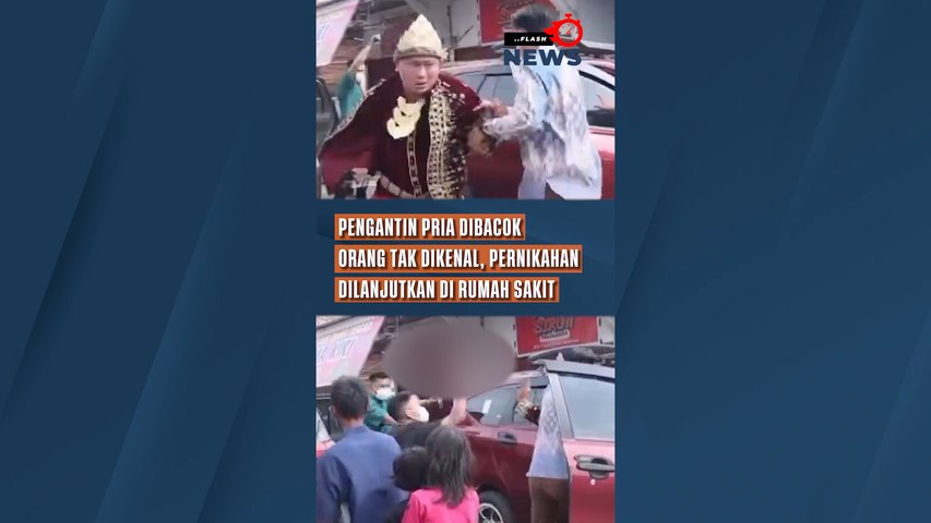 Pengantin Pria Dibacok Orang Tak Dikenal, Pernikahan Dilanjutkan di Rumah Sakit