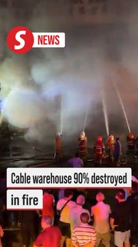 Perai cable warehouse destroyed in fire, no casualties reported