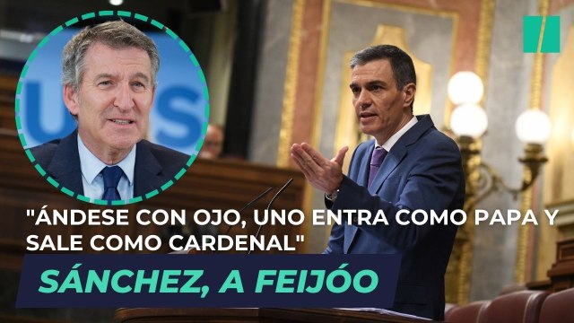 Feijóo ataca a Sánchez por sus mensajes con Ábalos y él le responde con el congreso del PP: Ándese con ojo, uno entra como papa y sale como cardenal