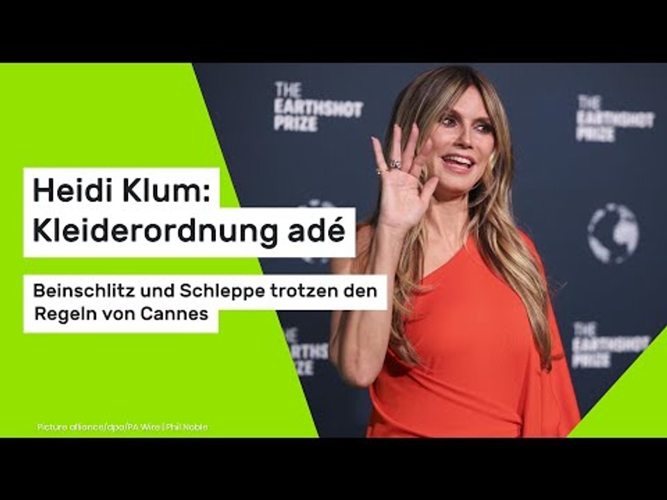 Heidi Klum: Kleiderordnung adé – Beinschlitz und Schleppe trotzen den Regeln von Cannes
