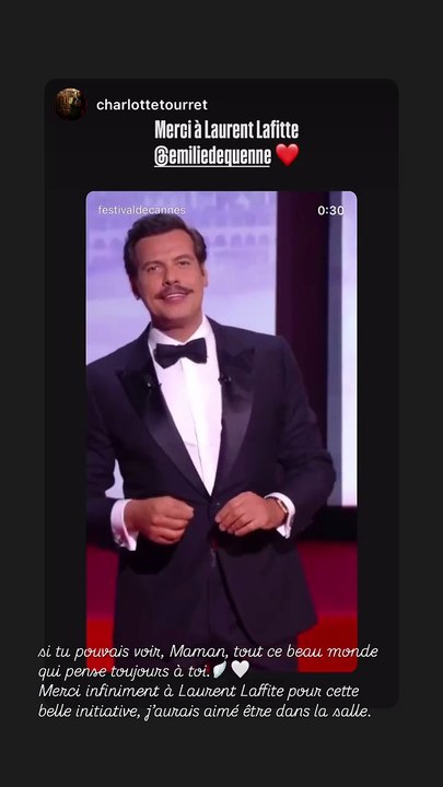Milla Savarese remercie Laurent Lafitte d'avoir rendu hommage à sa mère Emilie Dequenne lors de l'ouverture du 78e Festival de Cannes ce mardi 13 mai 2025