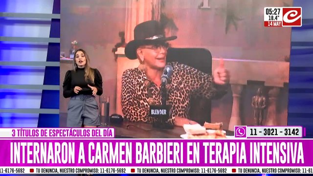 Carmen Barbieri fue internada en terapia intensiva... ¿quéle pasó?