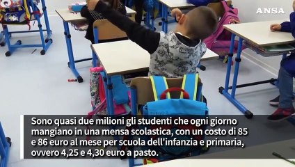 Le mense scolastiche sono sempre piu' care