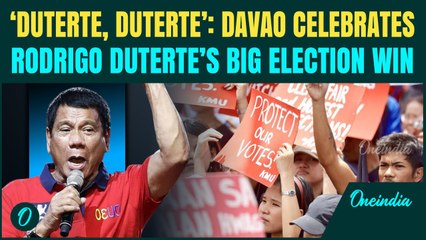 Rodrigo Duterte’s Supporters Celebrate Ex-Philippines President’s Landslide Win From Jail | Watch