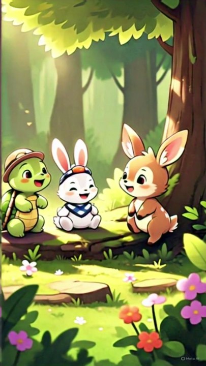 The Great Forest Race 🐢✨ | Inspirational Jungle Story for Kids | Never Give Up| Motivational story