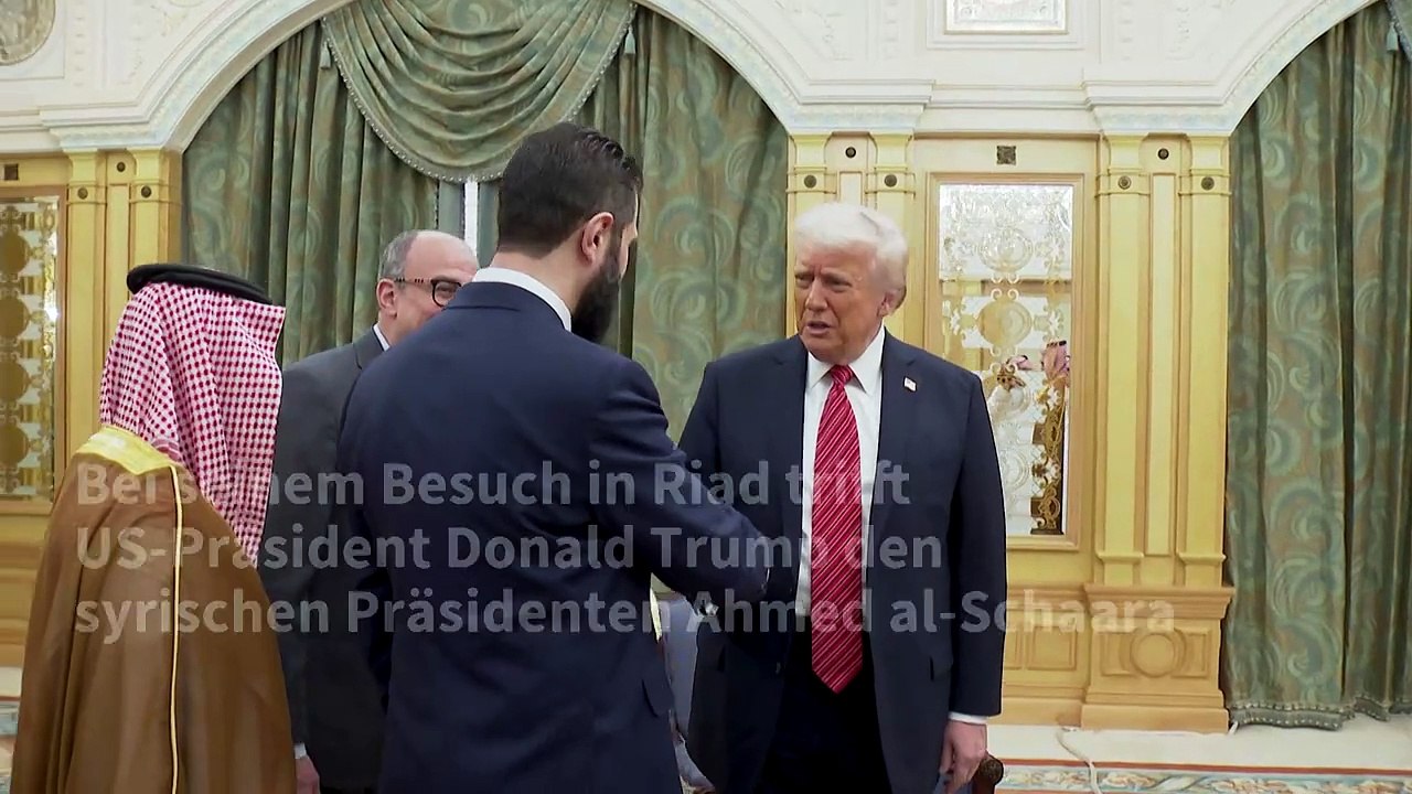 Trump trifft syrischen Präsidenten al-Schaara in Riad