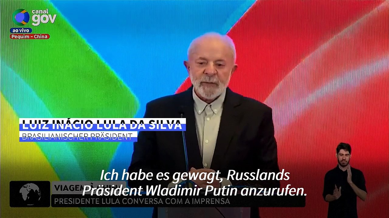 Lula: Habe Putin zur Beendigung des Krieges geraten