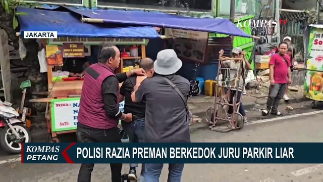 Aksi Kejar-Kejaran, Polisi Razia Juru Parkir Liar di Kawasan Tanah Abang