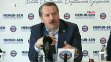 Memur-Sen Genel Başkanı Yalçın: Amacımız, emekçilerin milli gelirden düzgün pay alması