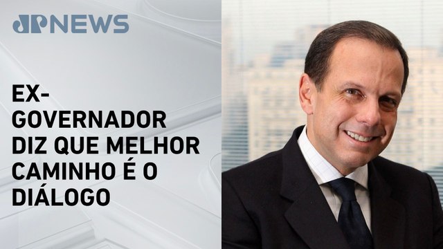 João Doria defende união dos Poderes e fim da polarização no Brasil