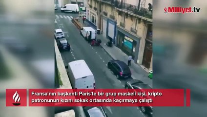 Kripto patronunun kızını sokak ortasında kaçırmaya çalıştılar