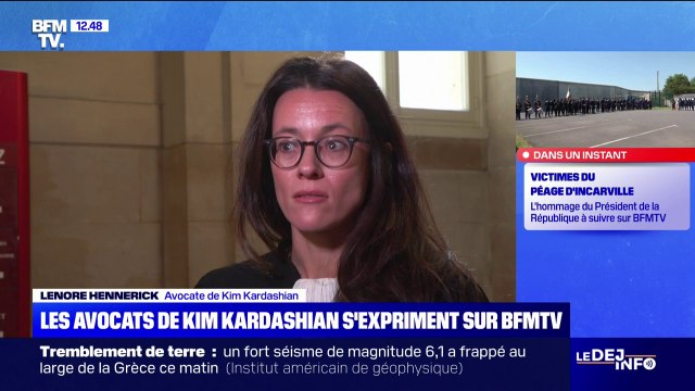 Le témoignage de Kim Kardashian à la barre était nécessaire pour elle, pour tourner la plage , confie ses avocats français à BFMTV