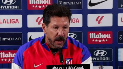 Simeone: "Soy un admirador de Ancelotti por toda su trayectoria, lo quiero mucho"