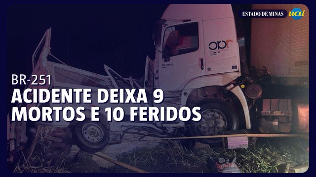 Acidente na BR-251, no Norte de Minas, deixa 19 vítimas