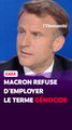 Macron refuse d'employer le terme génocide pour parler de la situation à Gaza