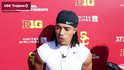 USC receiver Makai Lemon Compliments Defense, Quarterbacks