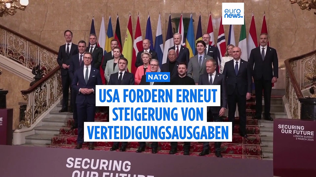 NATO-Mitgliedsstaaten: USA wiederholen Forderung nach Einhaltung der Fünf-Prozent-Marke