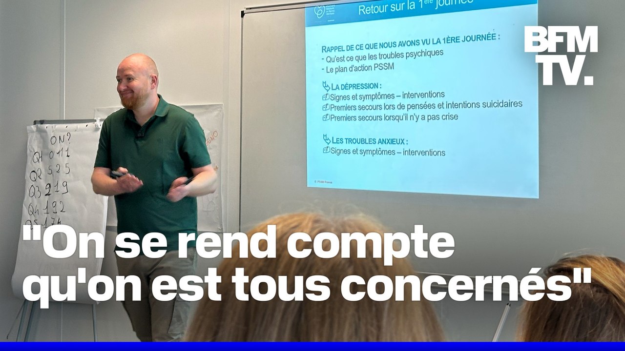 ROBIN DE BFM - Santé mentale : comment se déroule la formation des premiers secours