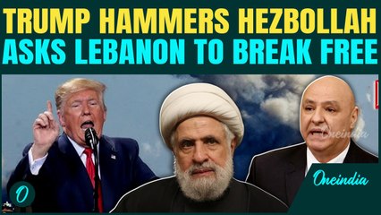 Trump’s FIERCEST Attack on Hezbollah, Says ‘Terrorists Have Crippled’, Chance for Lebanon to…