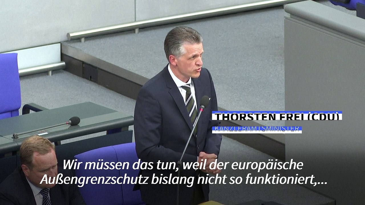 Frei: 'Es gibt keine Grenzschließungen, es gibt Grenzkontrollen'