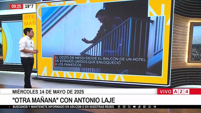 Lionel Messi apareció en un hotel y desató la locura en la calle