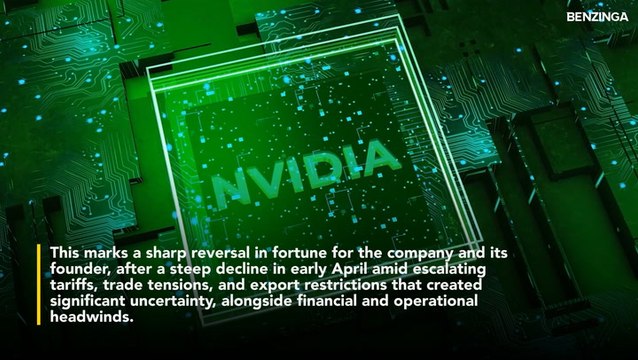 Jensen Huang's Wealth Surges 37% Since 'Liberation Day' Lows As Nvidia Re-Enters $3 Trillion Market Cap Club On Saudi Chip Pact