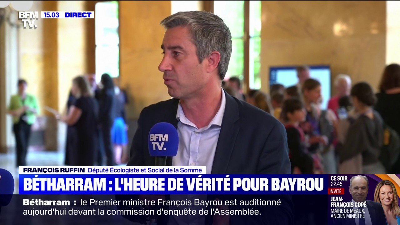 Affaire Bétharram: François Bayrou "doit pouvoir se regarder dans un miroir", déclare François Ruffin (Picardie Debout)