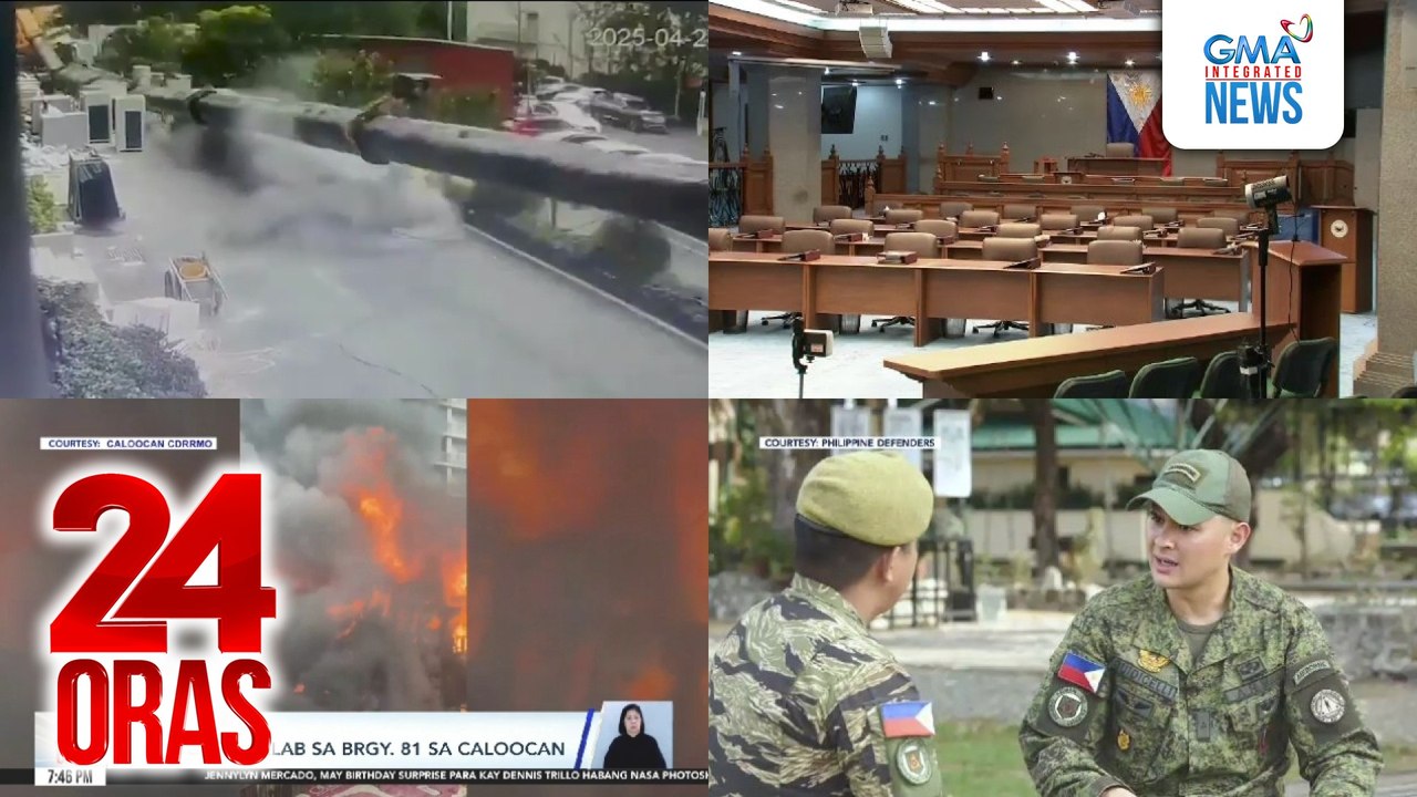 24 Oras: (Part 3) Resulta ng senatorial race, posibleng makaapekto sa impeachment trial ni VP Duterte; nabagsakan ng crane sa China, nakaligtas; Matteo Guidicelli, tampok sa bagong dokyu ng GMA Public Affairs na "Philippine Defenders," atbp.