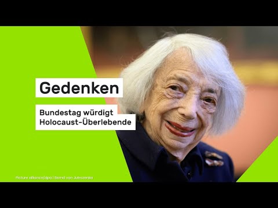 Gedenken: Bundestag würdigt Holocaust-Überlebende Friedländer