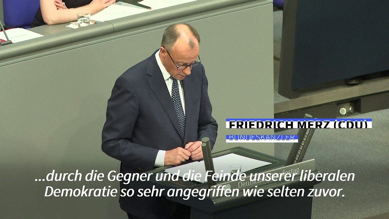 Merz: Ukraine-Krieg entscheidet über Tyrannei oder Recht in Europa