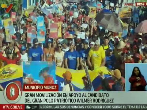 Pueblo apureño se moviliza en respaldo al candidato del GPPSB Wilmer Rodríguez