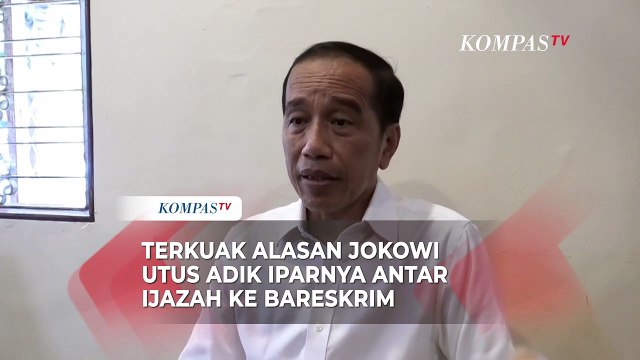 Jokowi Buka Suara soal Alasan Utus Adik Iparnya Antar Ijazah ke Bareskrim