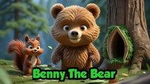 Benny The Bear English Children Poem, Baby's Cartoon Poetry, Very Nice 👍🏻 👍🏻 👍🏻🐻🐻🐻🐢🐢🐿️🐿️🐸🐸🍃🍃🌝🌜🌙⭐