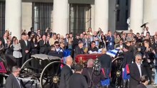 Cortejo fúnebre de José Mujica recorre Montevideo