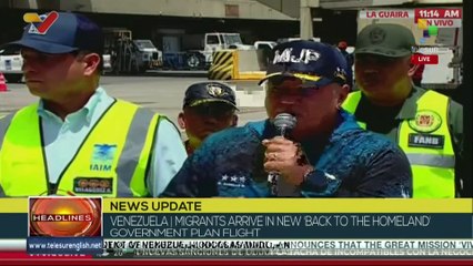 Venezuela, new flight of the Return to the Homeland Plan arrives