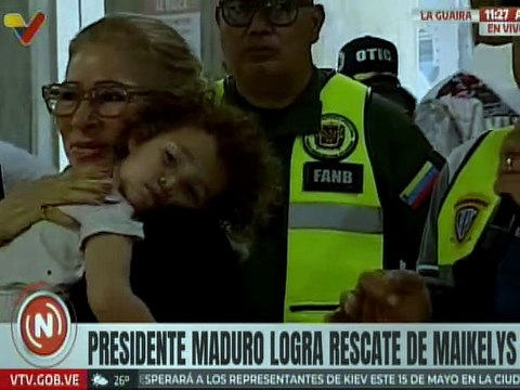 Primera Dama Flores: Gracias al pueblo solidario y al gobierno que estuvo firme, bienvenida Maikelys