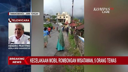 Kecelakaan Rombongan Wisatawan di Jalur Lama Tawangmangu, BPBD Ungkap Penangan Korban Meninggal